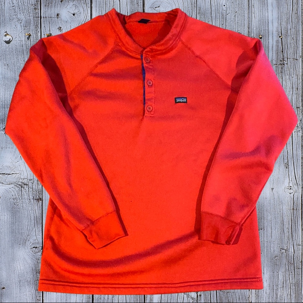 Patagonia capiline henley sweater. Size L